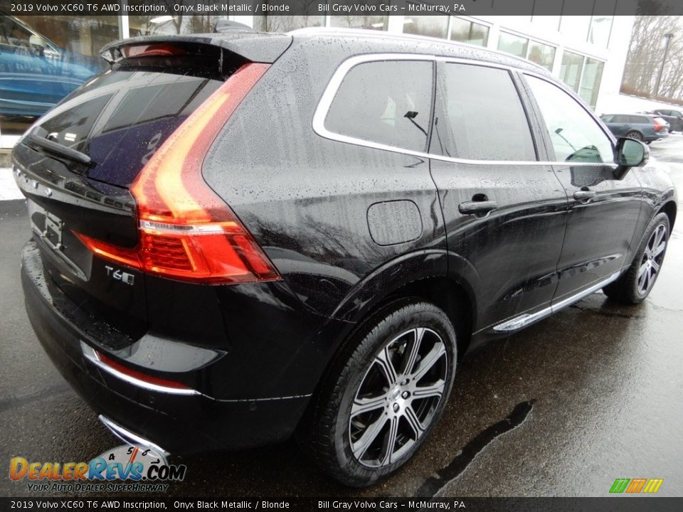 2019 Volvo XC60 T6 AWD Inscription Onyx Black Metallic / Blonde Photo #2