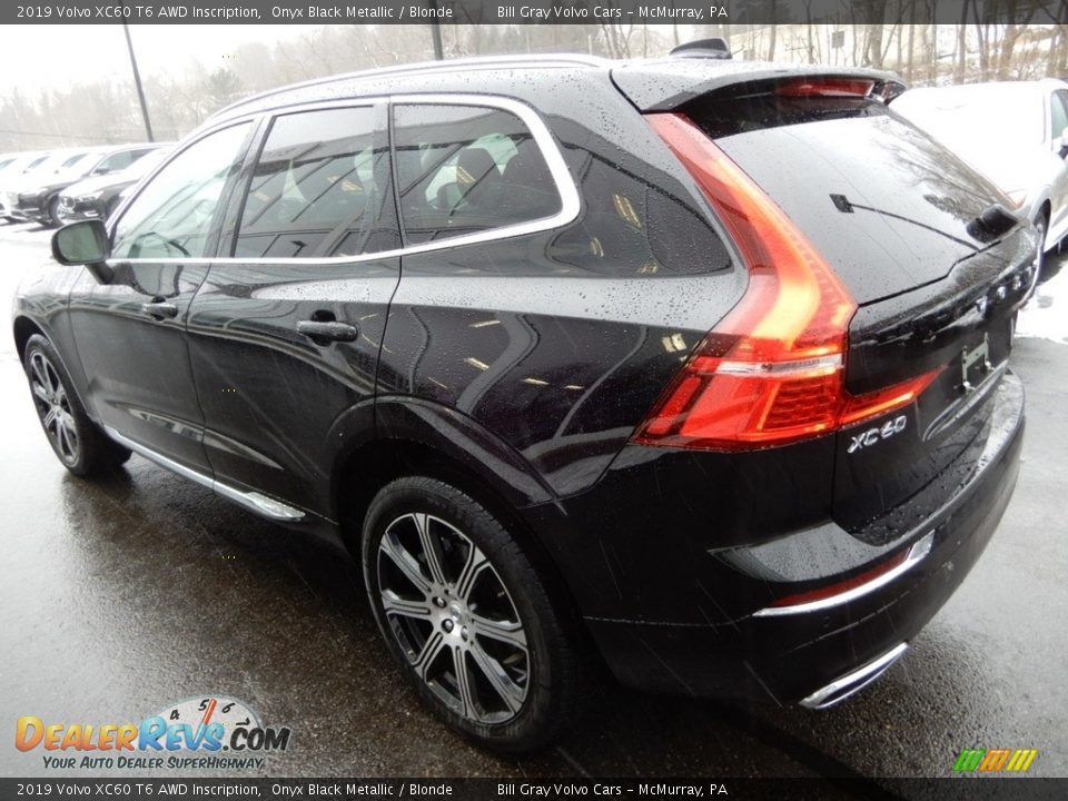 2019 Volvo XC60 T6 AWD Inscription Onyx Black Metallic / Blonde Photo #4