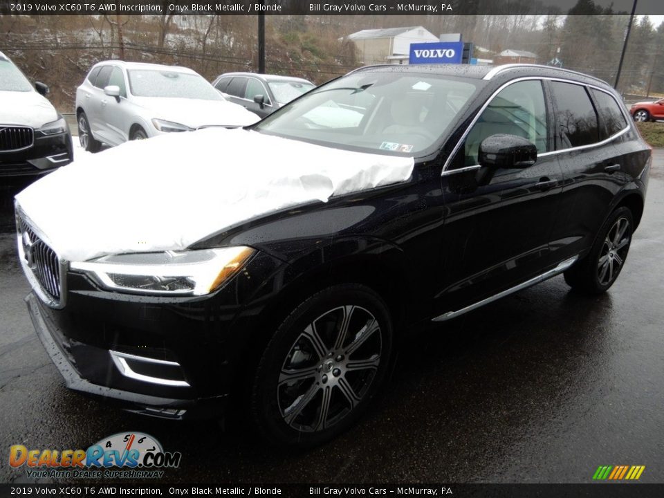 2019 Volvo XC60 T6 AWD Inscription Onyx Black Metallic / Blonde Photo #5