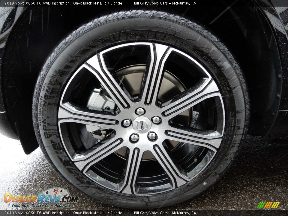 2019 Volvo XC60 T6 AWD Inscription Onyx Black Metallic / Blonde Photo #6