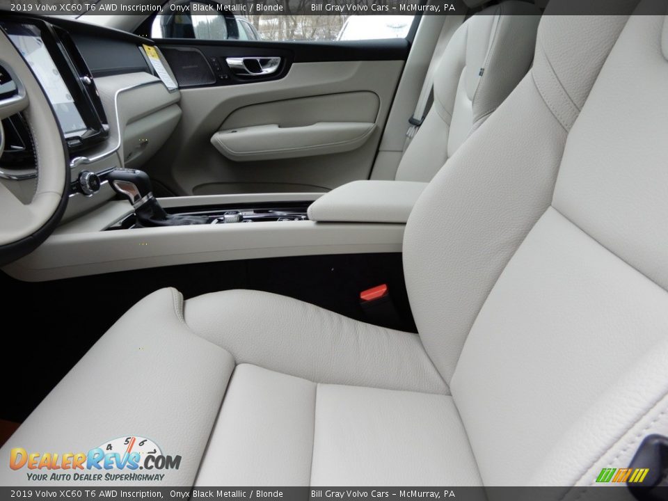 2019 Volvo XC60 T6 AWD Inscription Onyx Black Metallic / Blonde Photo #7