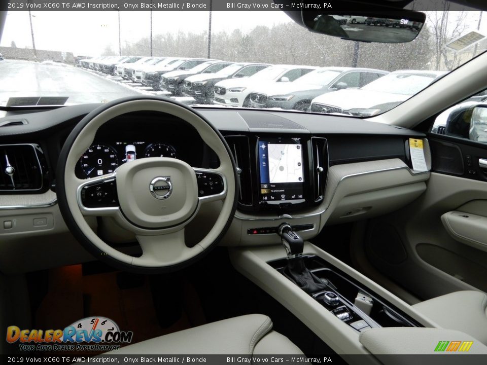 2019 Volvo XC60 T6 AWD Inscription Onyx Black Metallic / Blonde Photo #9