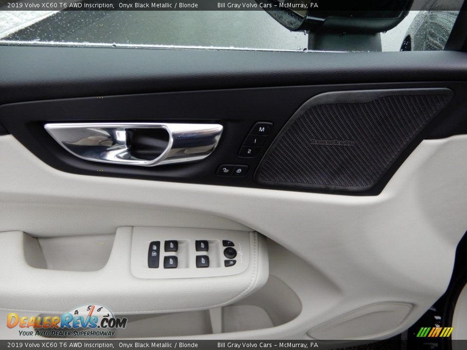 2019 Volvo XC60 T6 AWD Inscription Onyx Black Metallic / Blonde Photo #10