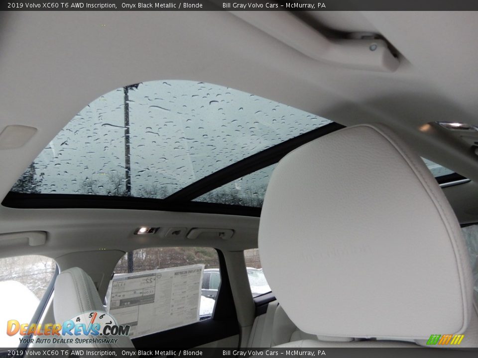 2019 Volvo XC60 T6 AWD Inscription Onyx Black Metallic / Blonde Photo #12