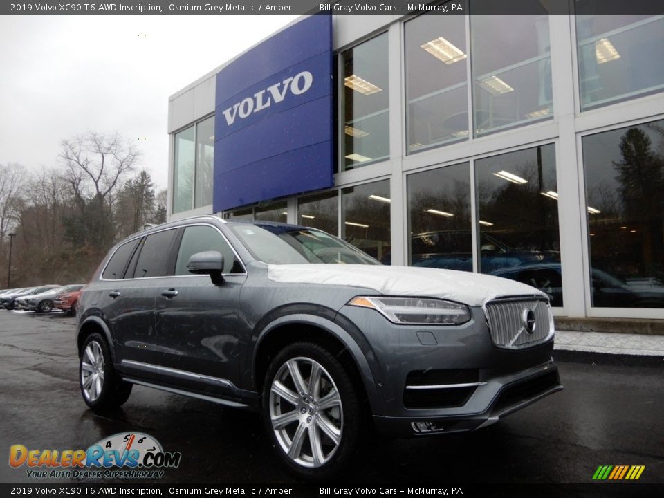 2019 Volvo XC90 T6 AWD Inscription Osmium Grey Metallic / Amber Photo #1
