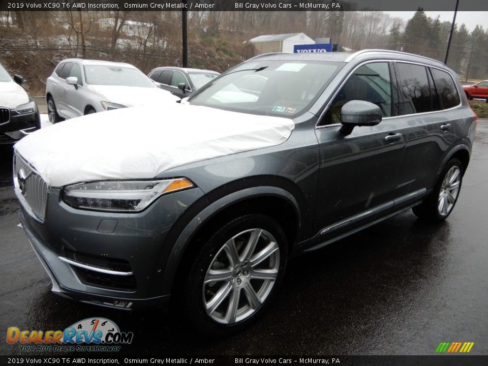 2019 Volvo XC90 T6 AWD Inscription Osmium Grey Metallic / Amber Photo #5
