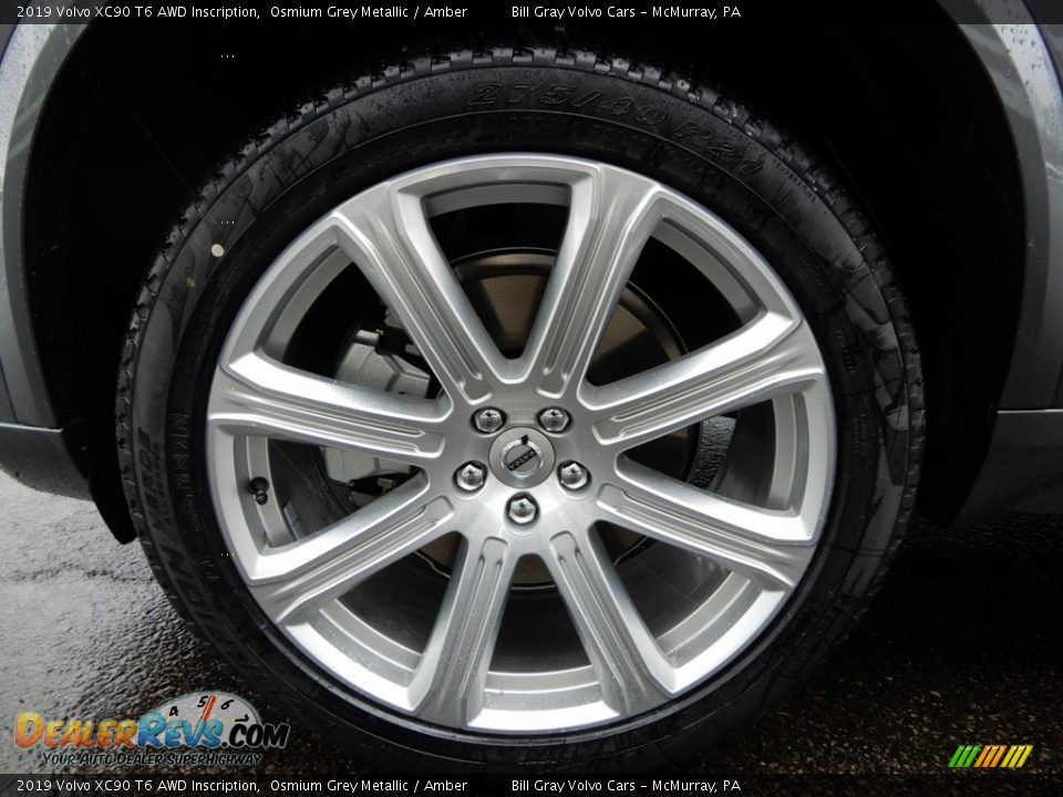 2019 Volvo XC90 T6 AWD Inscription Osmium Grey Metallic / Amber Photo #6