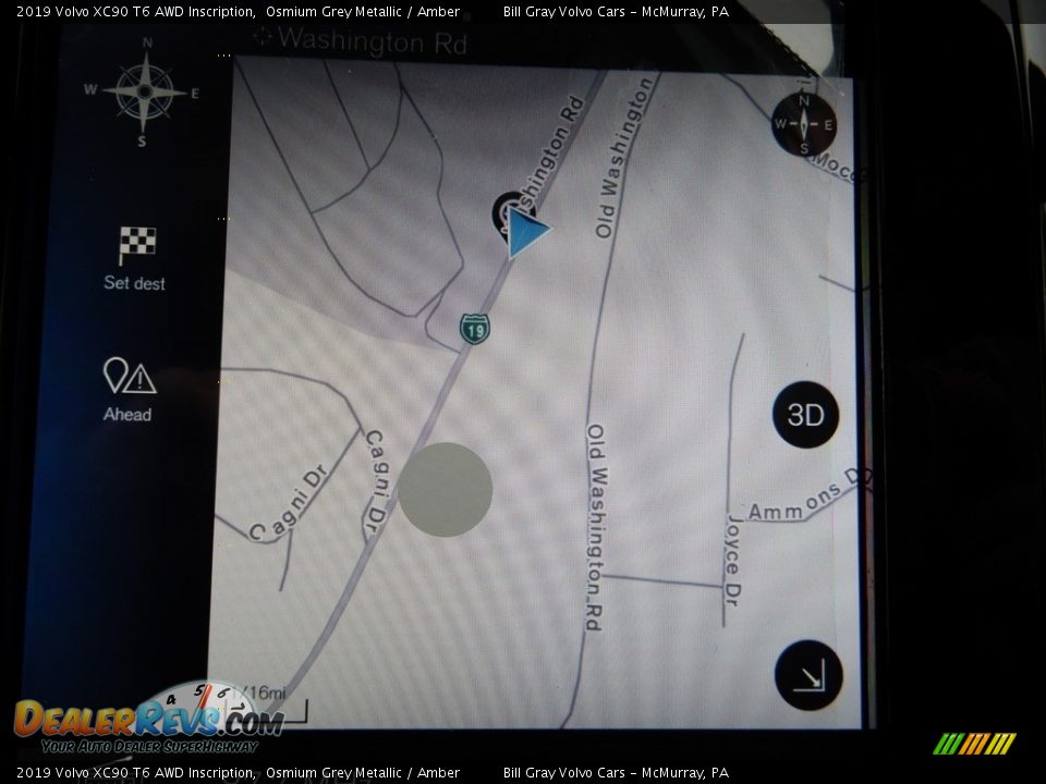 2019 Volvo XC90 T6 AWD Inscription Osmium Grey Metallic / Amber Photo #13