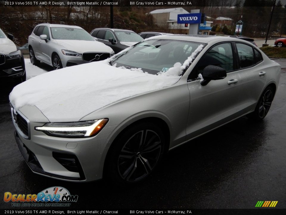 2019 Volvo S60 T6 AWD R Design Birch Light Metallic / Charcoal Photo #5