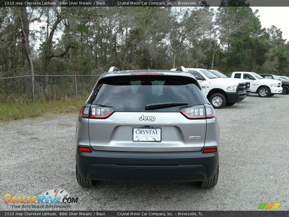 2019 Jeep Cherokee Latitude Billet Silver Metallic / Black Photo #4