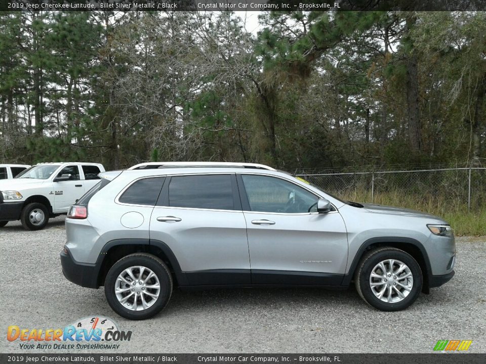 2019 Jeep Cherokee Latitude Billet Silver Metallic / Black Photo #6