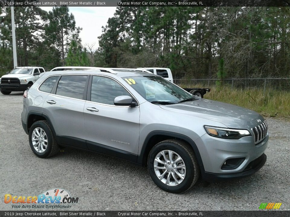 2019 Jeep Cherokee Latitude Billet Silver Metallic / Black Photo #7