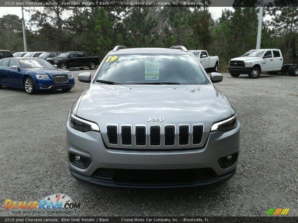 2019 Jeep Cherokee Latitude Billet Silver Metallic / Black Photo #8