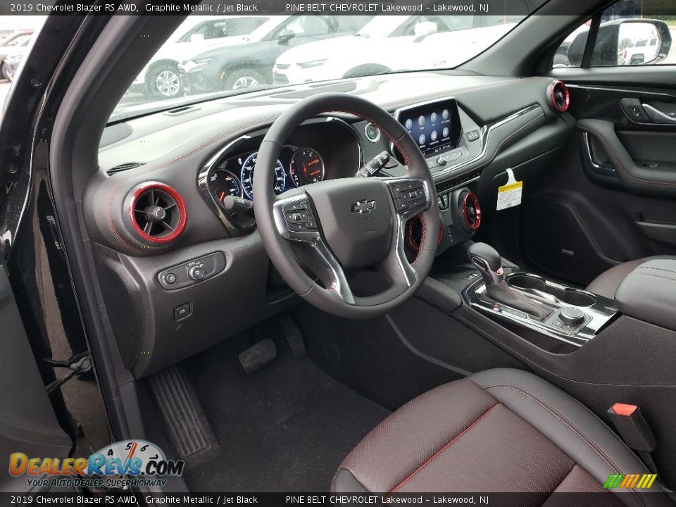 Jet Black Interior - 2019 Chevrolet Blazer RS AWD Photo #7