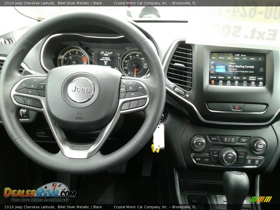 2019 Jeep Cherokee Latitude Billet Silver Metallic / Black Photo #13