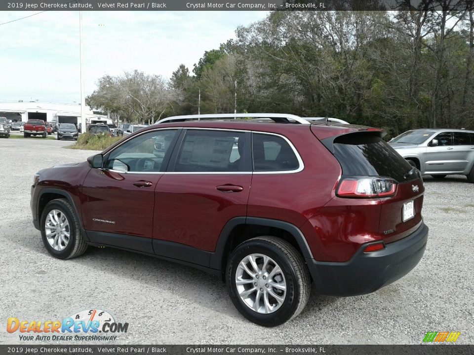 2019 Jeep Cherokee Latitude Velvet Red Pearl / Black Photo #3