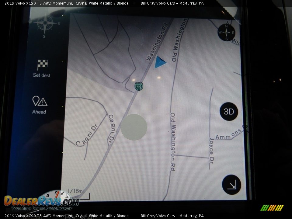 2019 Volvo XC90 T5 AWD Momentum Crystal White Metallic / Blonde Photo #13
