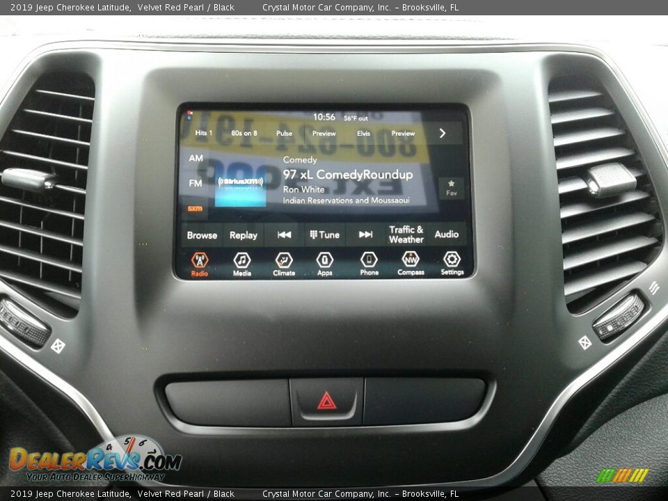 2019 Jeep Cherokee Latitude Velvet Red Pearl / Black Photo #15