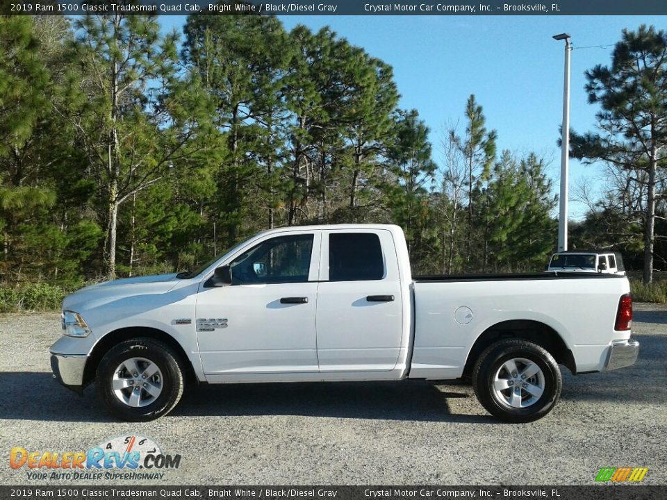 2019 Ram 1500 Classic Tradesman Quad Cab Bright White / Black/Diesel Gray Photo #2