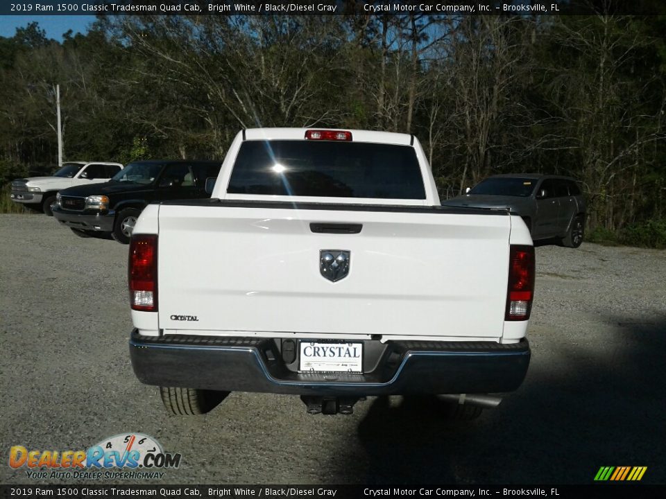 2019 Ram 1500 Classic Tradesman Quad Cab Bright White / Black/Diesel Gray Photo #4