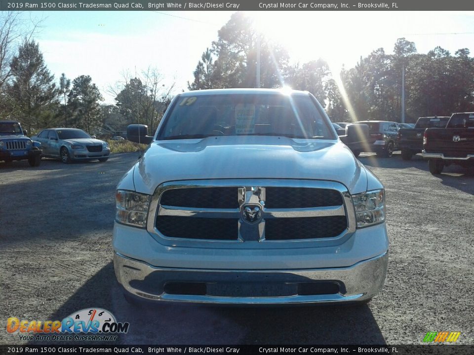 2019 Ram 1500 Classic Tradesman Quad Cab Bright White / Black/Diesel Gray Photo #8