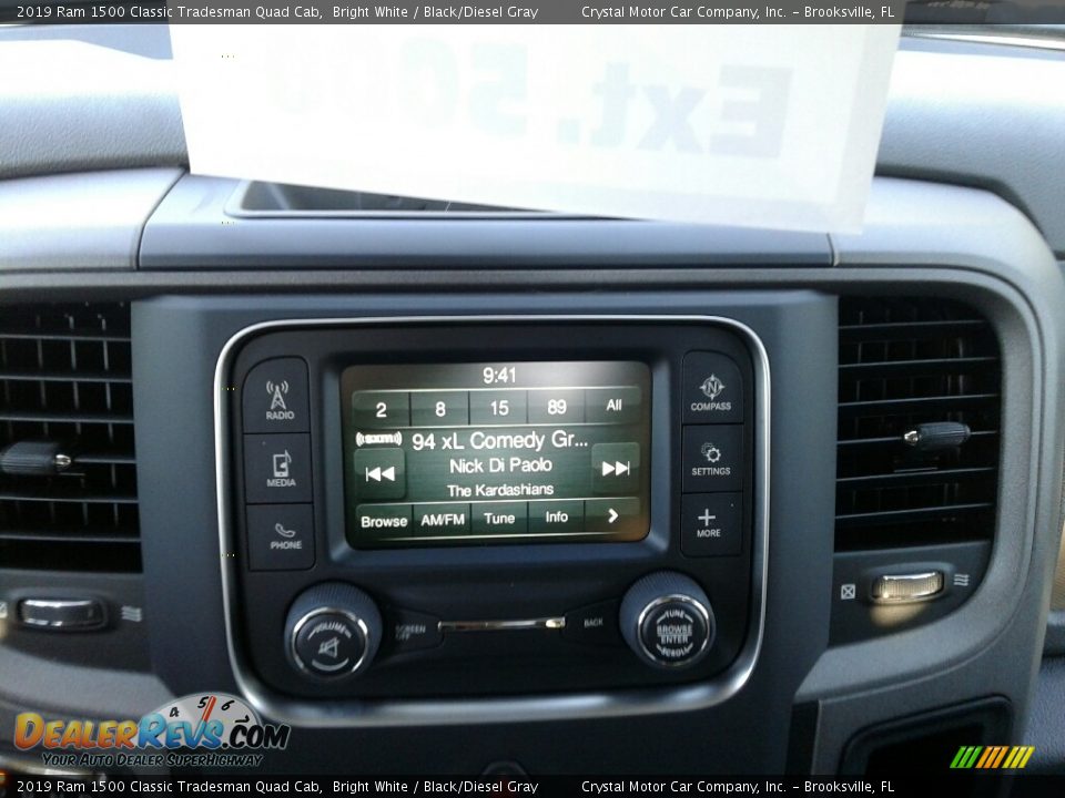 2019 Ram 1500 Classic Tradesman Quad Cab Bright White / Black/Diesel Gray Photo #15