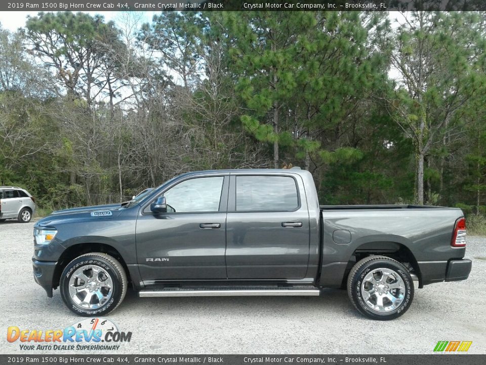 2019 Ram 1500 Big Horn Crew Cab 4x4 Granite Crystal Metallic / Black Photo #2