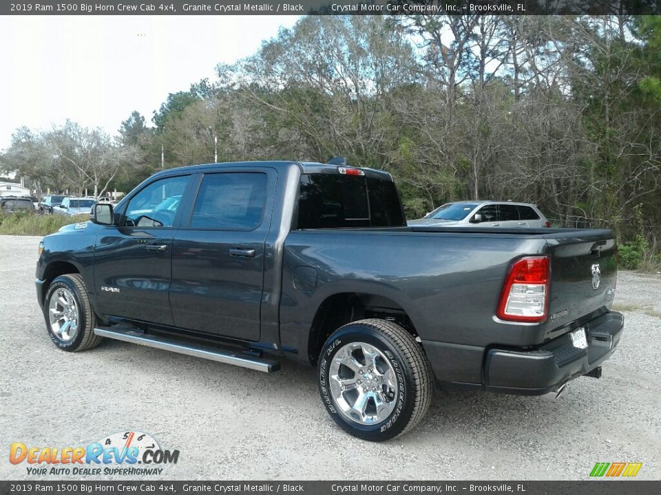 2019 Ram 1500 Big Horn Crew Cab 4x4 Granite Crystal Metallic / Black Photo #3