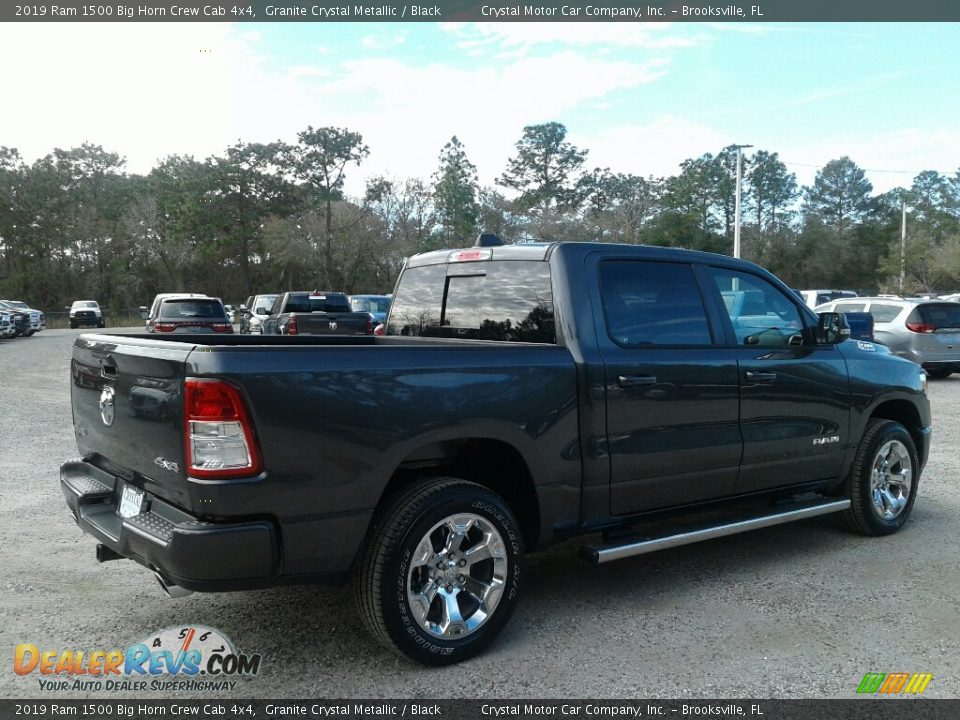 2019 Ram 1500 Big Horn Crew Cab 4x4 Granite Crystal Metallic / Black Photo #5