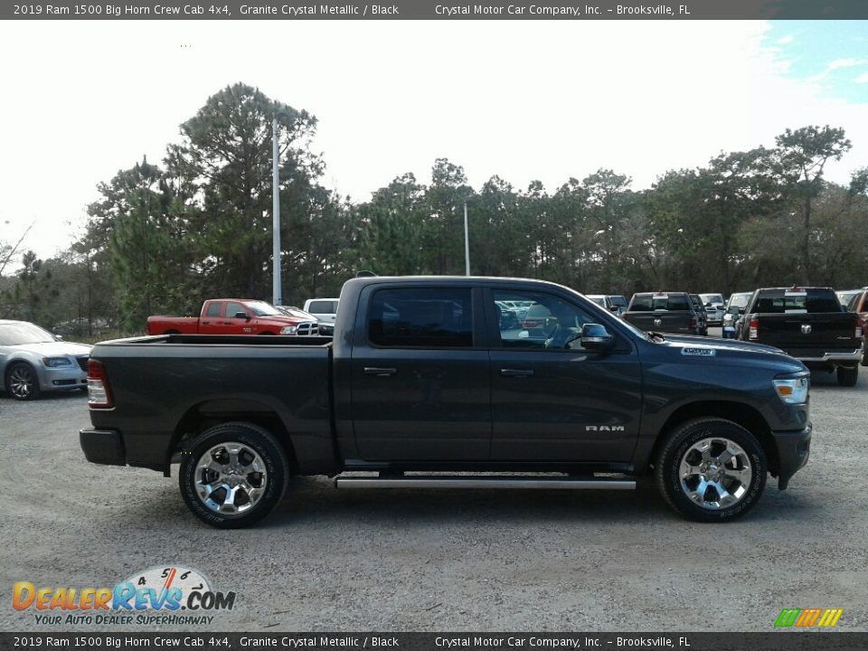 2019 Ram 1500 Big Horn Crew Cab 4x4 Granite Crystal Metallic / Black Photo #6