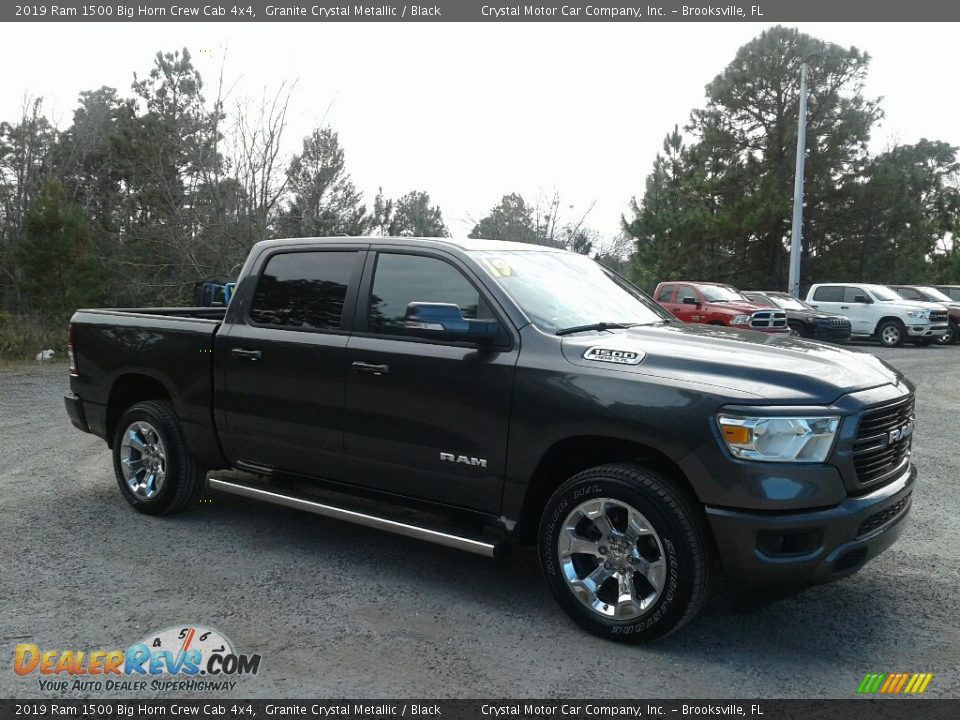 2019 Ram 1500 Big Horn Crew Cab 4x4 Granite Crystal Metallic / Black Photo #7