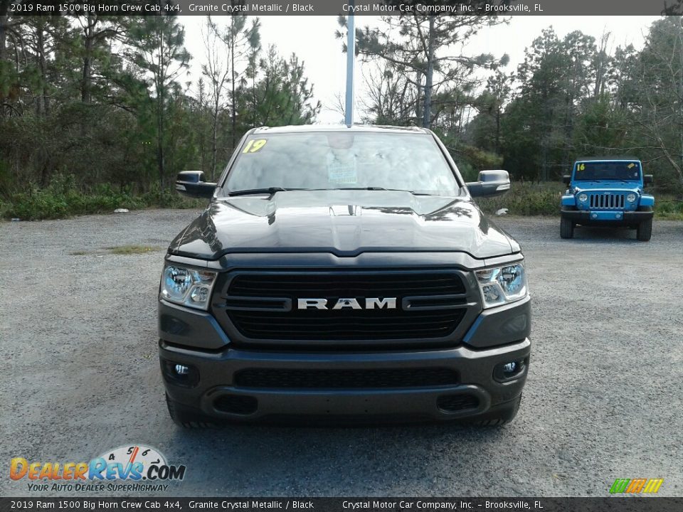 2019 Ram 1500 Big Horn Crew Cab 4x4 Granite Crystal Metallic / Black Photo #8