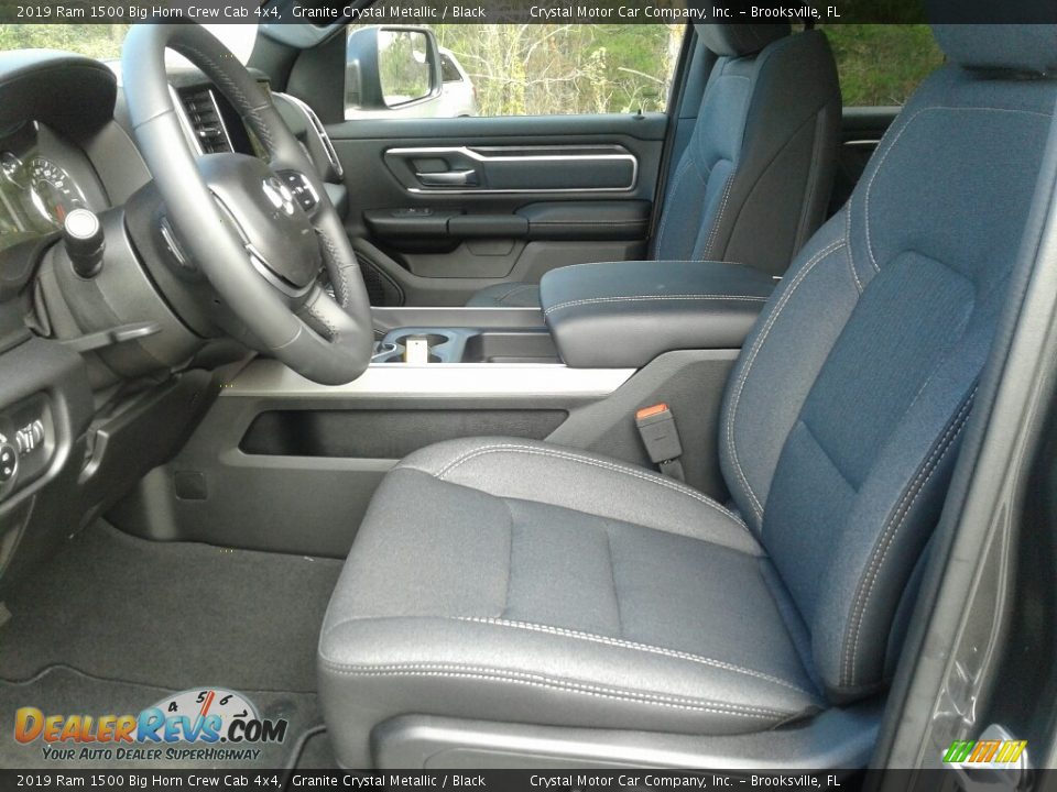 2019 Ram 1500 Big Horn Crew Cab 4x4 Granite Crystal Metallic / Black Photo #9
