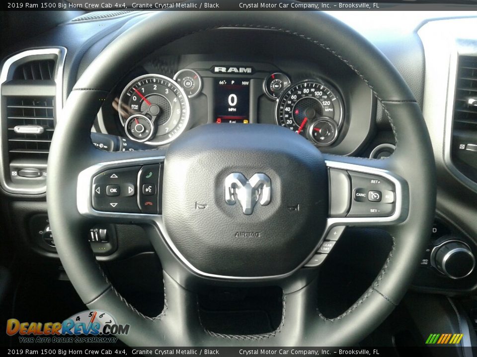 2019 Ram 1500 Big Horn Crew Cab 4x4 Granite Crystal Metallic / Black Photo #14