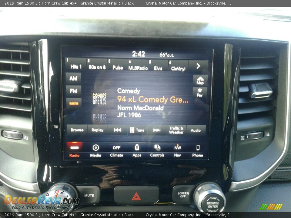 2019 Ram 1500 Big Horn Crew Cab 4x4 Granite Crystal Metallic / Black Photo #15