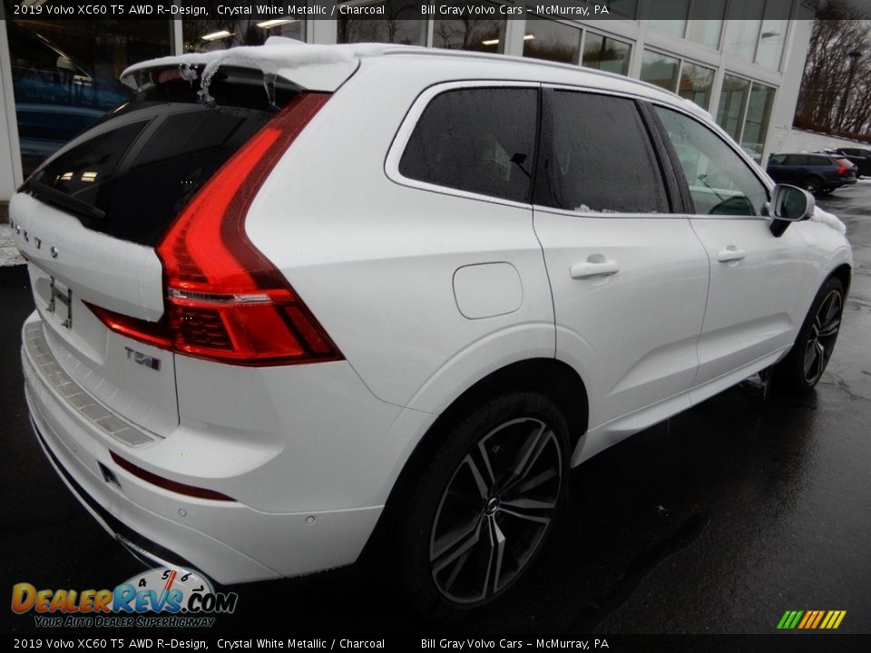 2019 Volvo XC60 T5 AWD R-Design Crystal White Metallic / Charcoal Photo #2