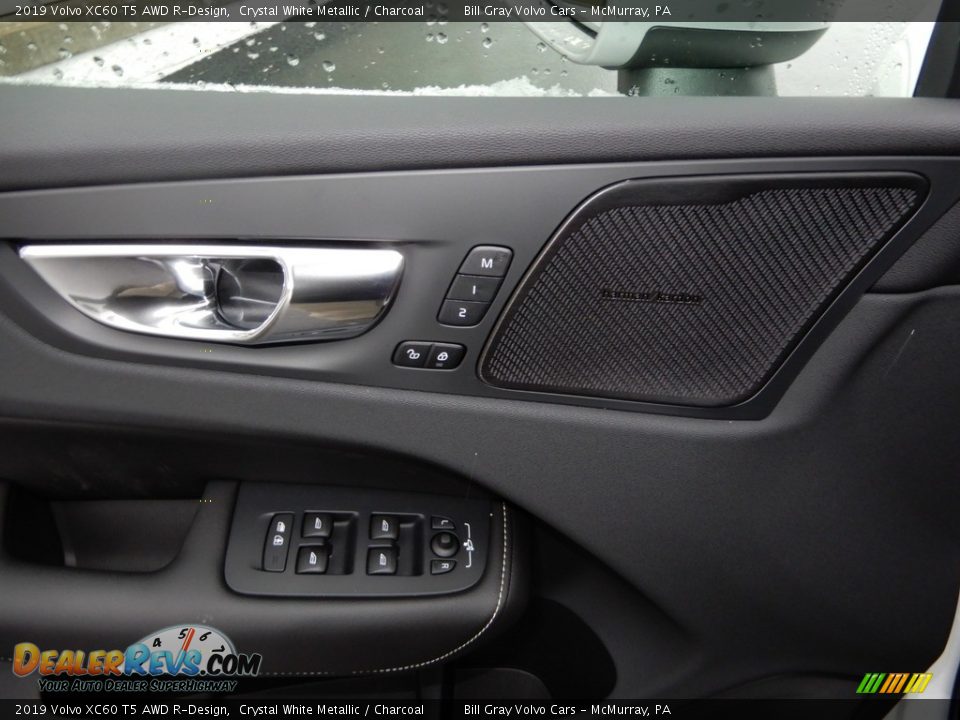 2019 Volvo XC60 T5 AWD R-Design Crystal White Metallic / Charcoal Photo #10