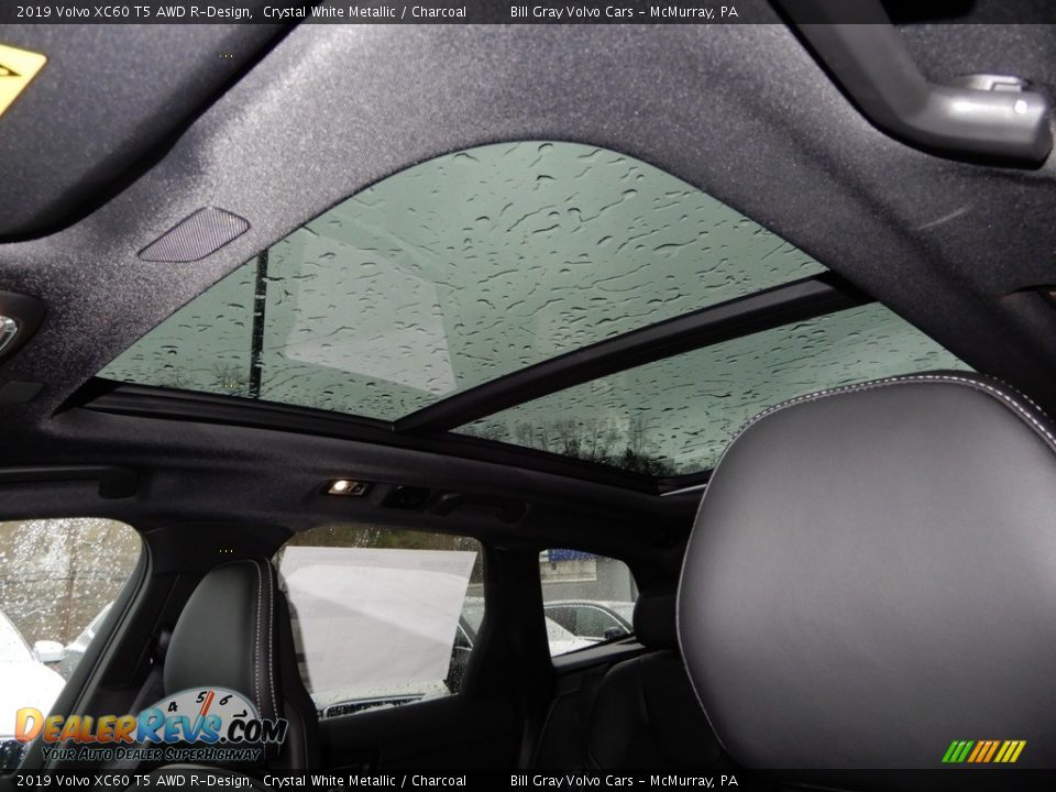 2019 Volvo XC60 T5 AWD R-Design Crystal White Metallic / Charcoal Photo #12