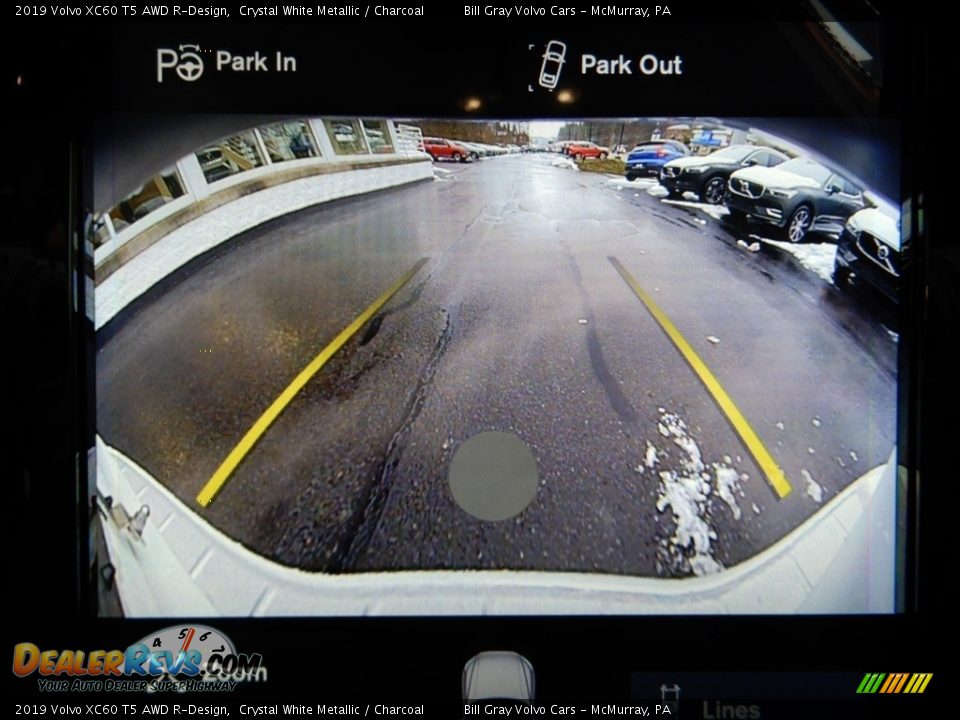 2019 Volvo XC60 T5 AWD R-Design Crystal White Metallic / Charcoal Photo #14