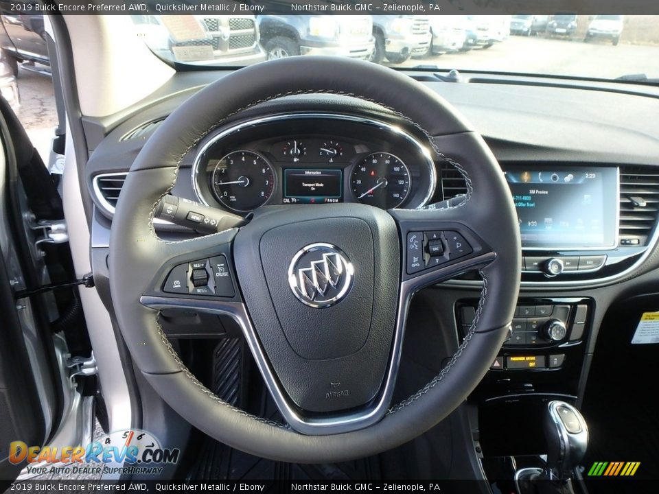 2019 Buick Encore Preferred AWD Quicksilver Metallic / Ebony Photo #17