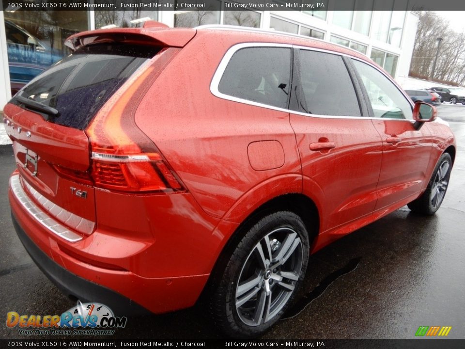 2019 Volvo XC60 T6 AWD Momentum Fusion Red Metallic / Charcoal Photo #2
