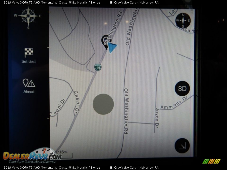 2019 Volvo XC60 T5 AWD Momentum Crystal White Metallic / Blonde Photo #13