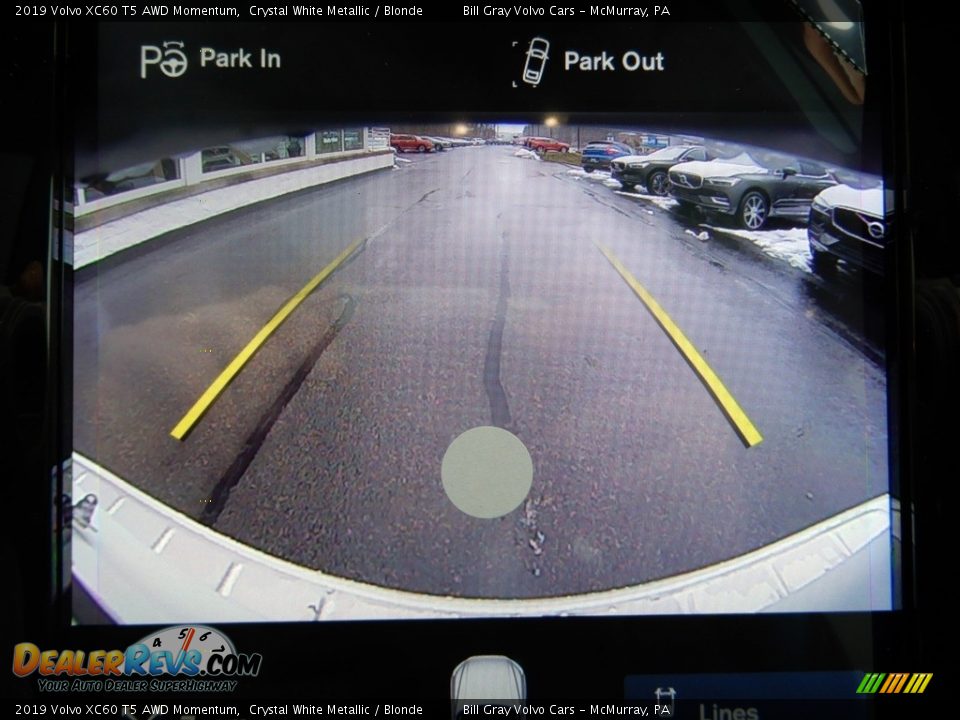 2019 Volvo XC60 T5 AWD Momentum Crystal White Metallic / Blonde Photo #14