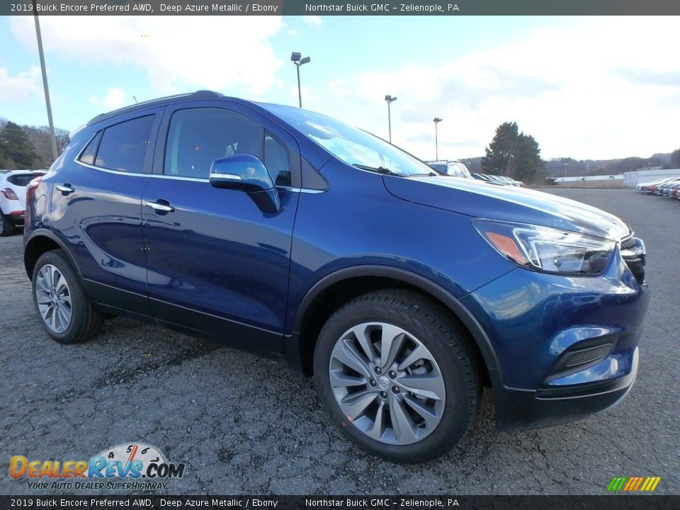 2019 Buick Encore Preferred AWD Deep Azure Metallic / Ebony Photo #3