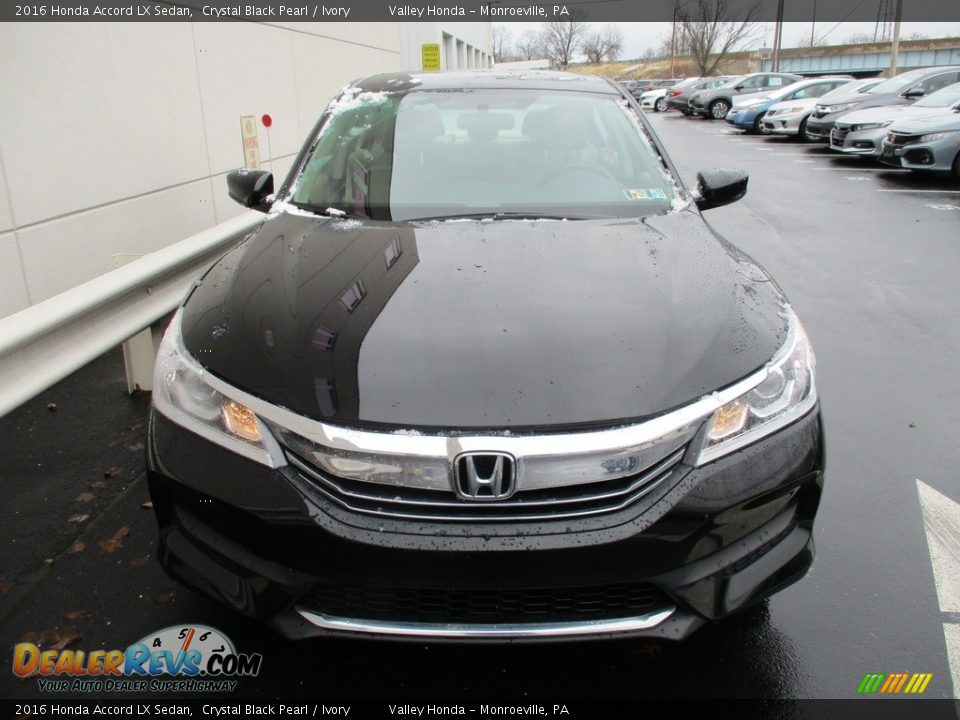 2016 Honda Accord LX Sedan Crystal Black Pearl / Ivory Photo #7