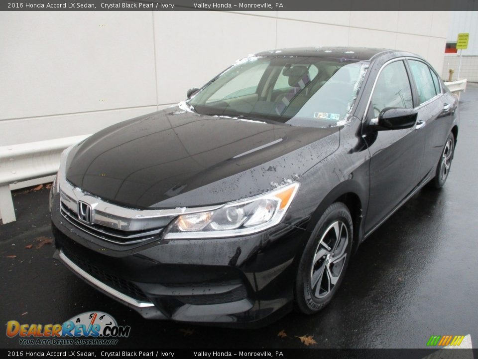 2016 Honda Accord LX Sedan Crystal Black Pearl / Ivory Photo #8