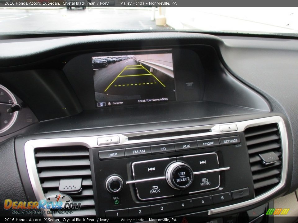 2016 Honda Accord LX Sedan Crystal Black Pearl / Ivory Photo #15