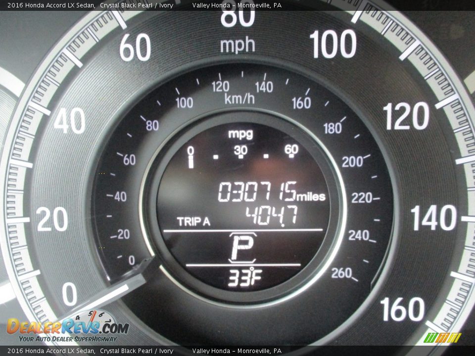 2016 Honda Accord LX Sedan Crystal Black Pearl / Ivory Photo #20