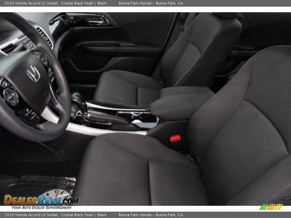 2016 Honda Accord LX Sedan Crystal Black Pearl / Black Photo #3