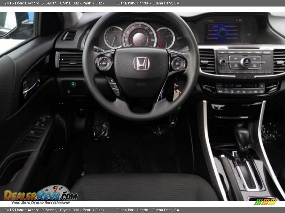 2016 Honda Accord LX Sedan Crystal Black Pearl / Black Photo #5